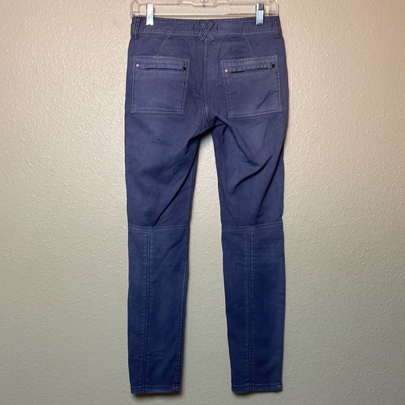 Free People Pants Blue/Gray moto pants size 26‎ - Picture 5 of 11